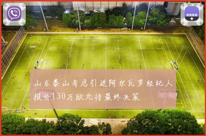 山东泰山考虑引进阿尔瓦罗经纪人报价130万欧元待最终决策